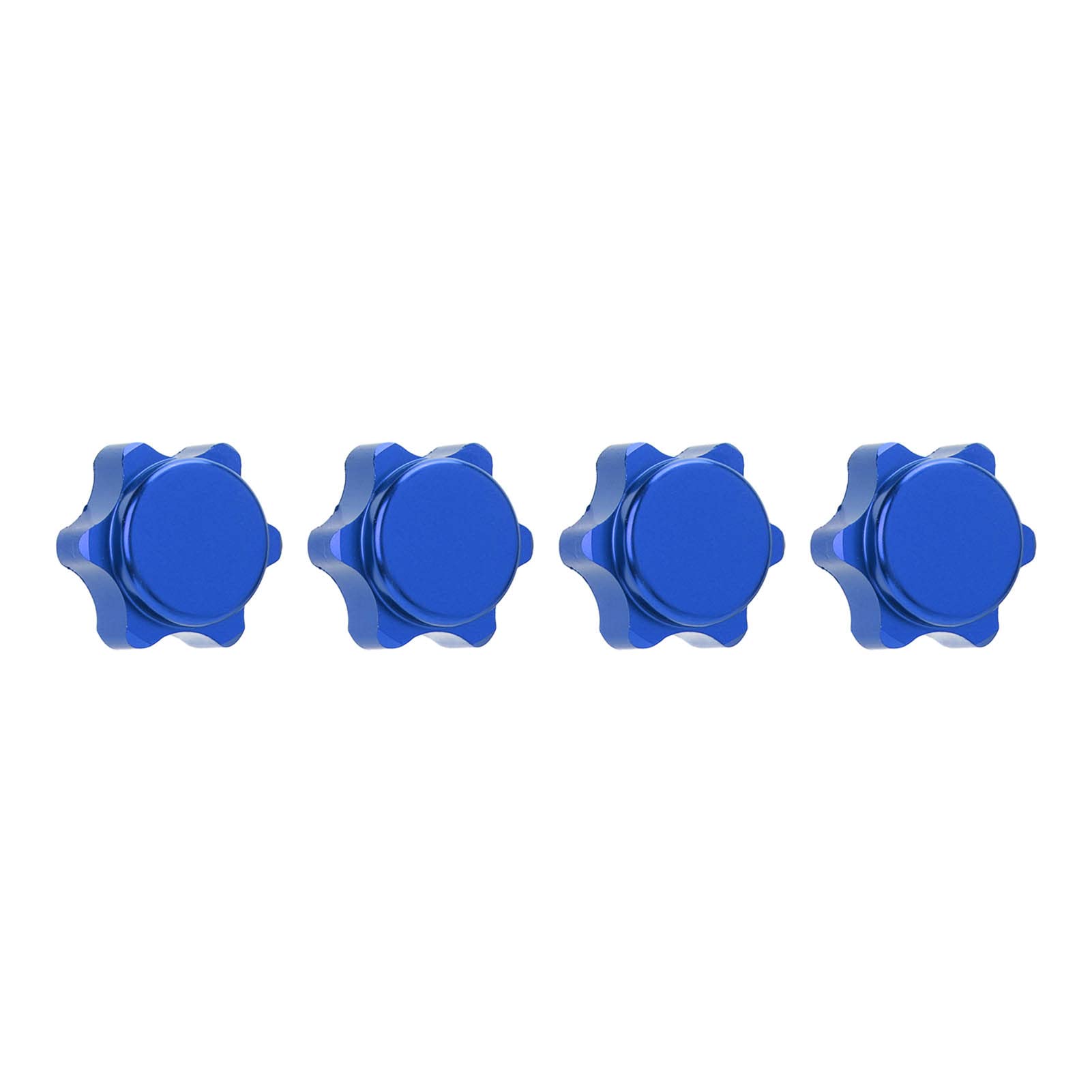 ENZZ 10mm Wheel Hub Nuts Cover - Dustproof Protective Nut Caps for 1/18 Scale Remote Control Cars (Blue) | Perfect for RC Car Maintenance, Off-Road Protection & Model Vehicle Customization