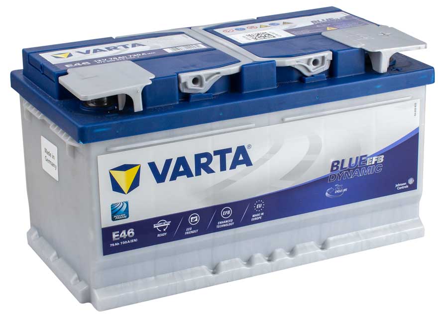Varta DIN75 EFB Automotive Battery 730CCA - High-Performance Car Battery for Reliable Starting Power in Extreme Weather | Ideal for SUVs, Trucks, and Heavy-Duty Vehicles