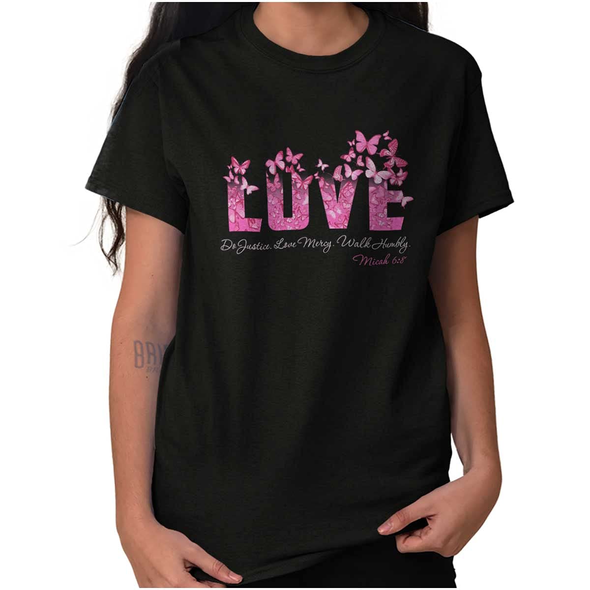 Bible Verse Love Quote Women's Graphic Tee - Church & Casual Wear