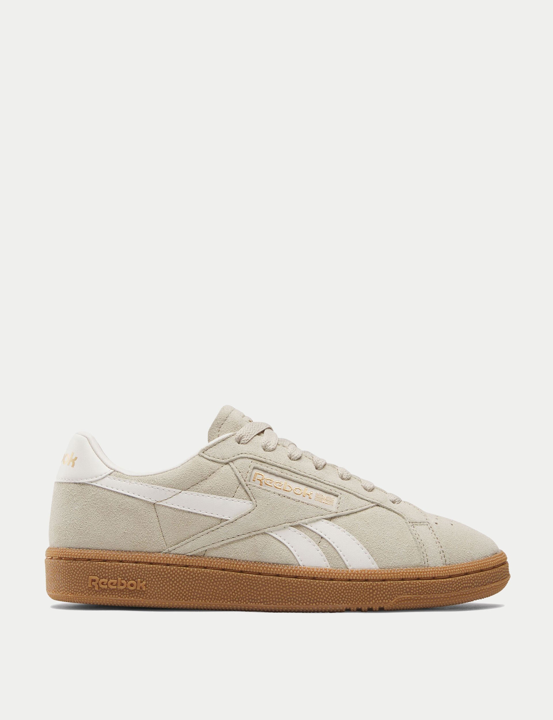Reebok Club C Grounds Classic Sneakers - Beige/Chalk/Gum for Men & Women | Vintage Tennis Shoes for Casual Wear & Street Style