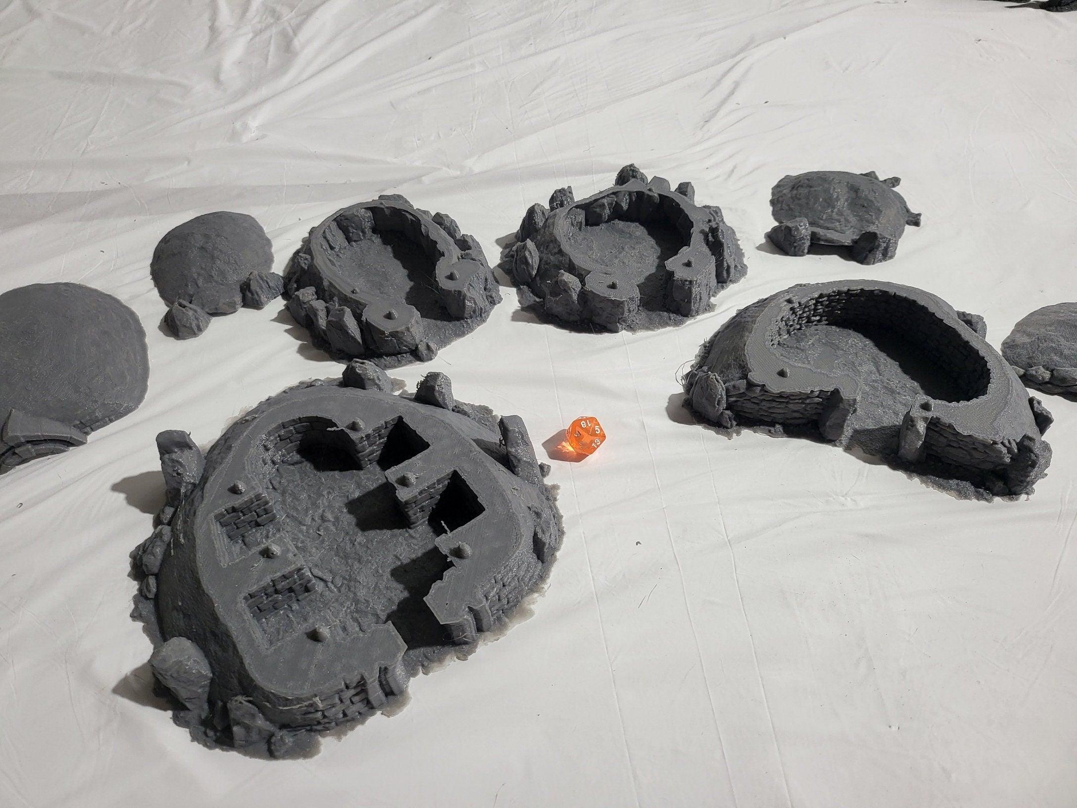 Wolds Barrow Village & Hobbit Burrows - Fantasy Tabletop Terrain Set for D&D, RPG & Wargaming Scenes | Berrytyne Barrows Miniature Landscape for Dungeons & Dragons Game Accessories