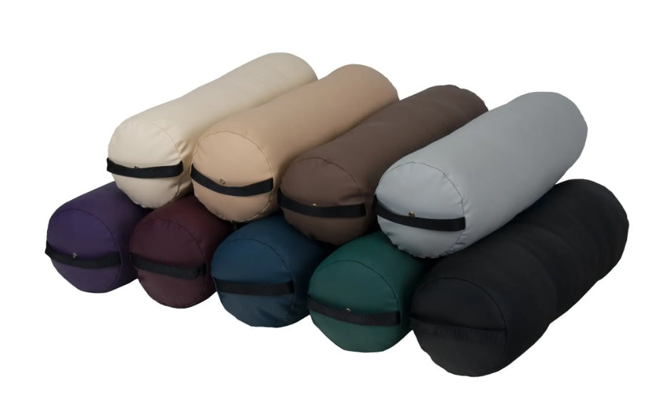 Earthlite Fluffy Bolster Pillow - Ultra Soft Yoga Bolster for Meditation, Stretching & Relaxation - Perfect for Home, Studio & Travel Use