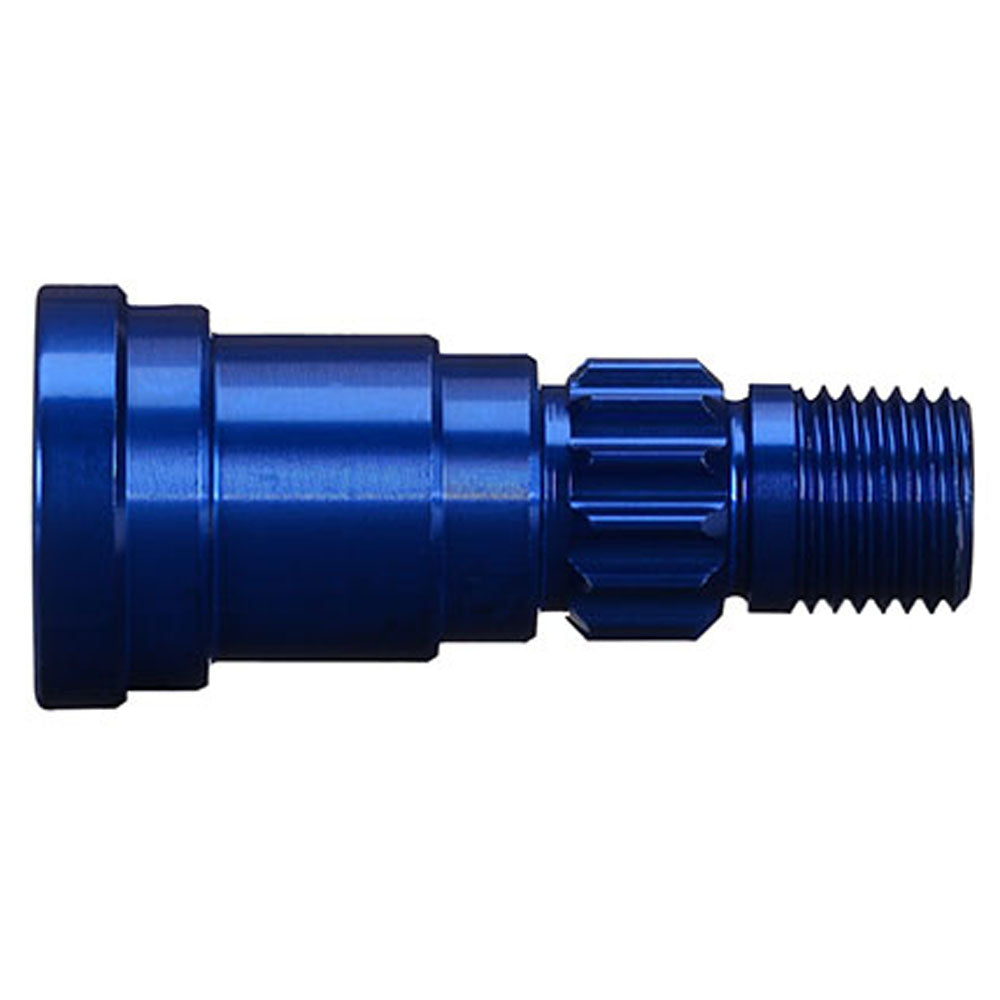 High-Quality Aluminum Stub Axle for X Maxx RC Cars - Durable Blue Upgrade Part for Off-Road Racing & Bashing