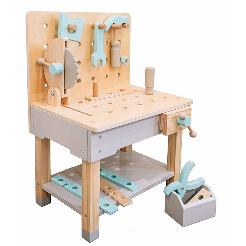 Wonder & Wise Little Builder Workbench Toy Set - STEM Learning Construction Playset for Kids Ages 3-6 - Perfect for Pretend Play & Early Childhood Development (Home, Classroom, Daycare)