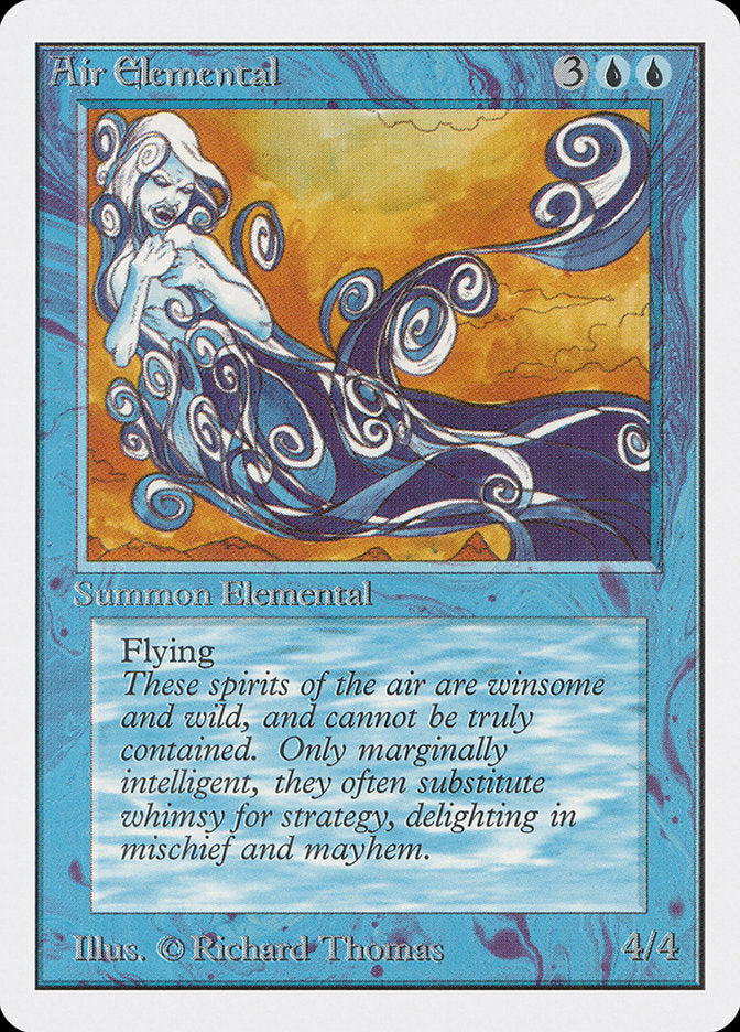 Air Elemental [Unlimited Edition] - Collectible Fantasy Game Card for Magic & Strategy Games - Perfect for TCG Battles and Collector's Displays