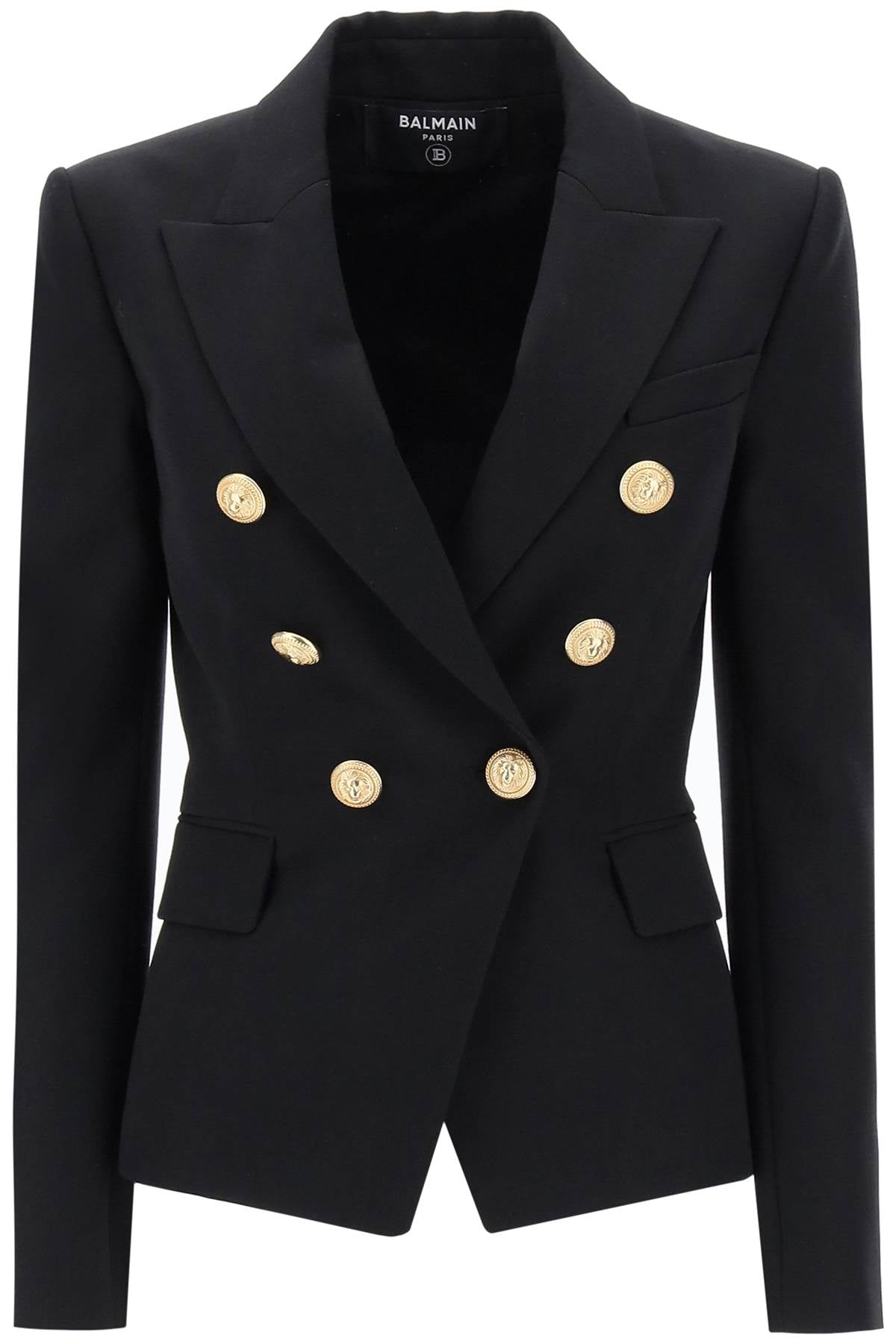 Balmain Wool Double Breasted Jacket for Men & Women - Perfect for Office, Business Meetings & Formal Events