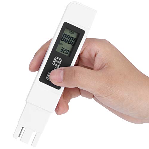 Automatic Temperature Compensation Water Tester Pen - Plastic & Alloy pH Meter for Aquarium, Fish Tank, Swimming Pool - Digital Water Quality Testing Tool for Home & Laboratory Use