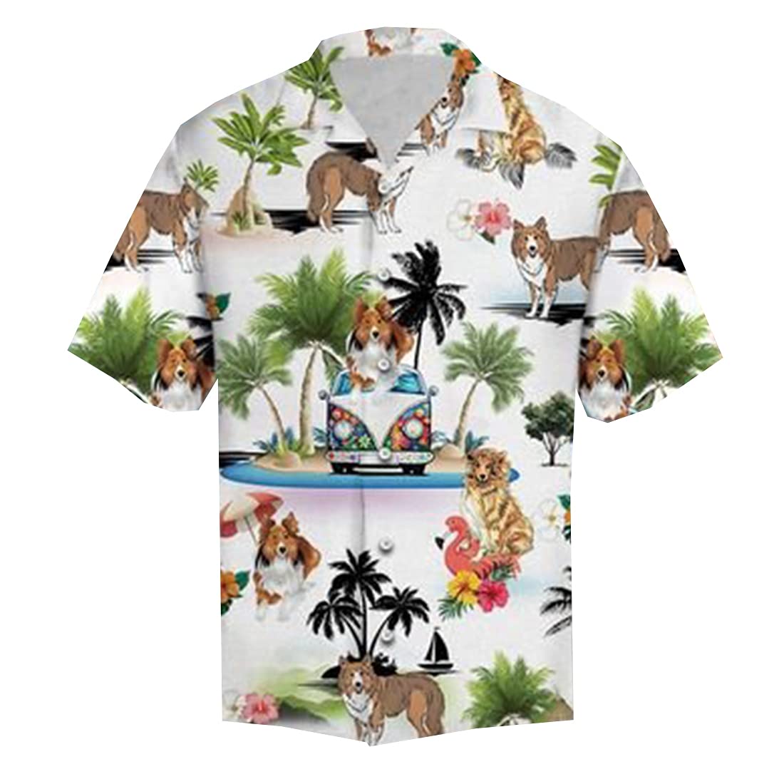 Hawaiian Shirts for Men & Women - Summer Vacation Short Sleeve Button Down Shirt Set | Beach Party, Luau, Tropical Getaway & Casual Wear