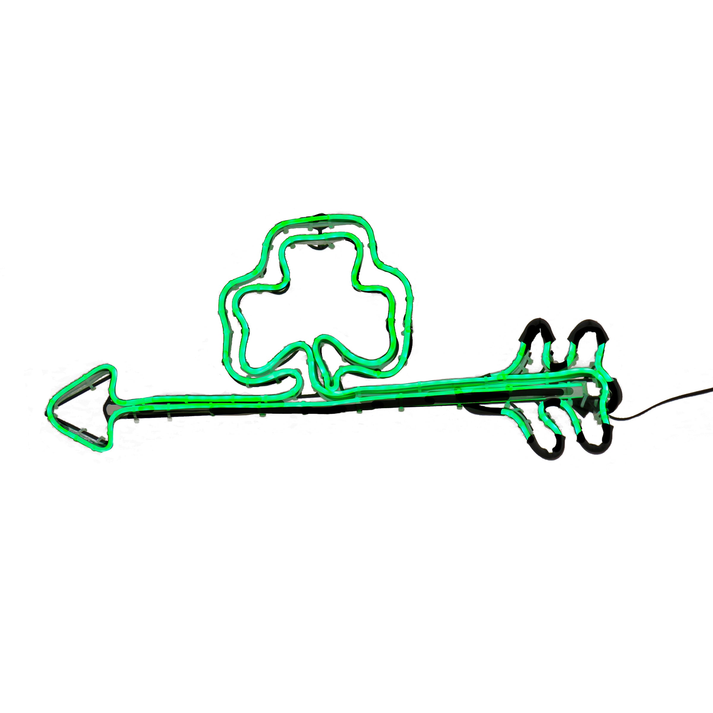 20 Inch St. Patrick's Day Green Neon Shamrock Decor - Perfect for Home, Party & Irish Themed Events