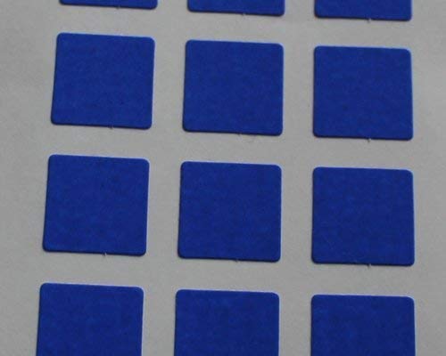 10mm Blue Square Self-Adhesive Labels - 150pcs for Organizing & Crafting