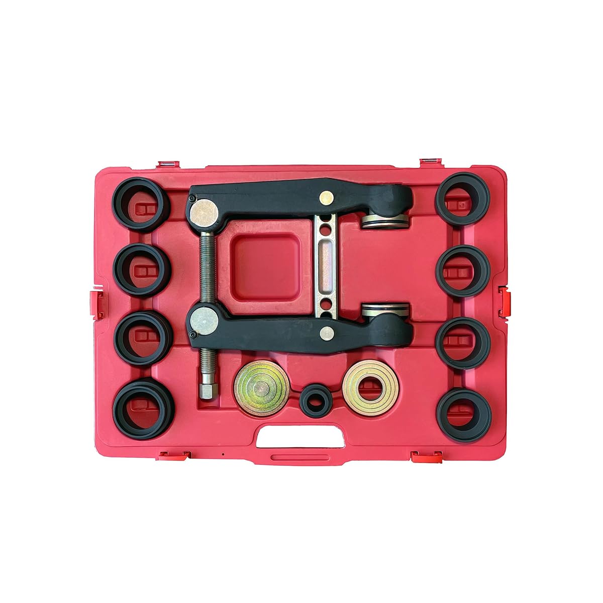 18100 Ball Joint Press Tool Master Set with Cups - Heavy Duty Suspension Repair Kit for Trucks, SUVs & Cars - DIY Auto Mechanic Tool for Ball Joint Replacement & Removal