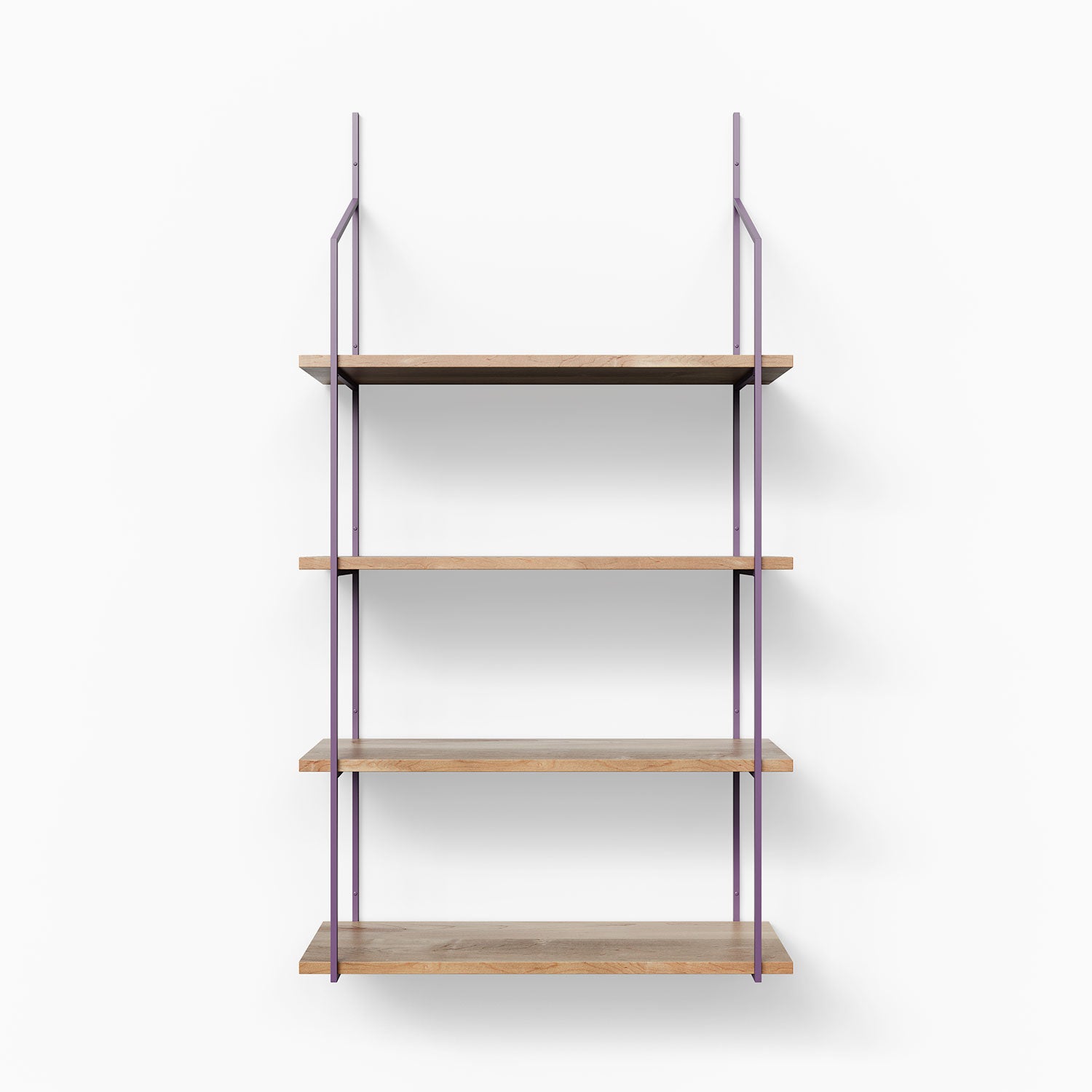 Verne Maple Wood 4-Tier Grandparent Shelf - Rustic Farmhouse Style Display Organizer for Living Room, Bedroom, or Kitchen Storage