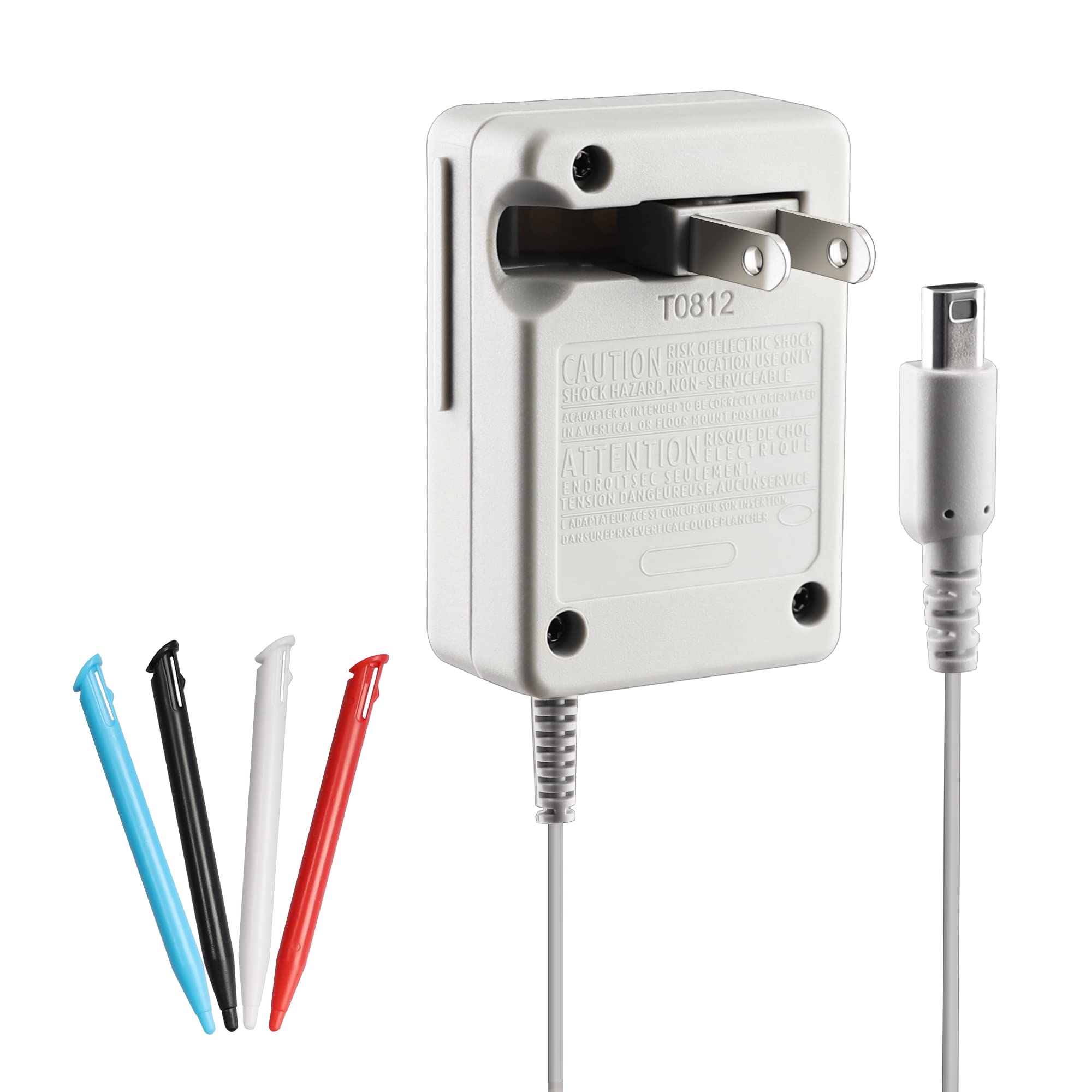 Original Nintendo NEW 2DS XL Charger Kit - AC Power Adapter & Stylus Pen Set - 100-240V Wall Travel Charging Cable - Perfect for Gaming On-The-Go and Home Entertainment
