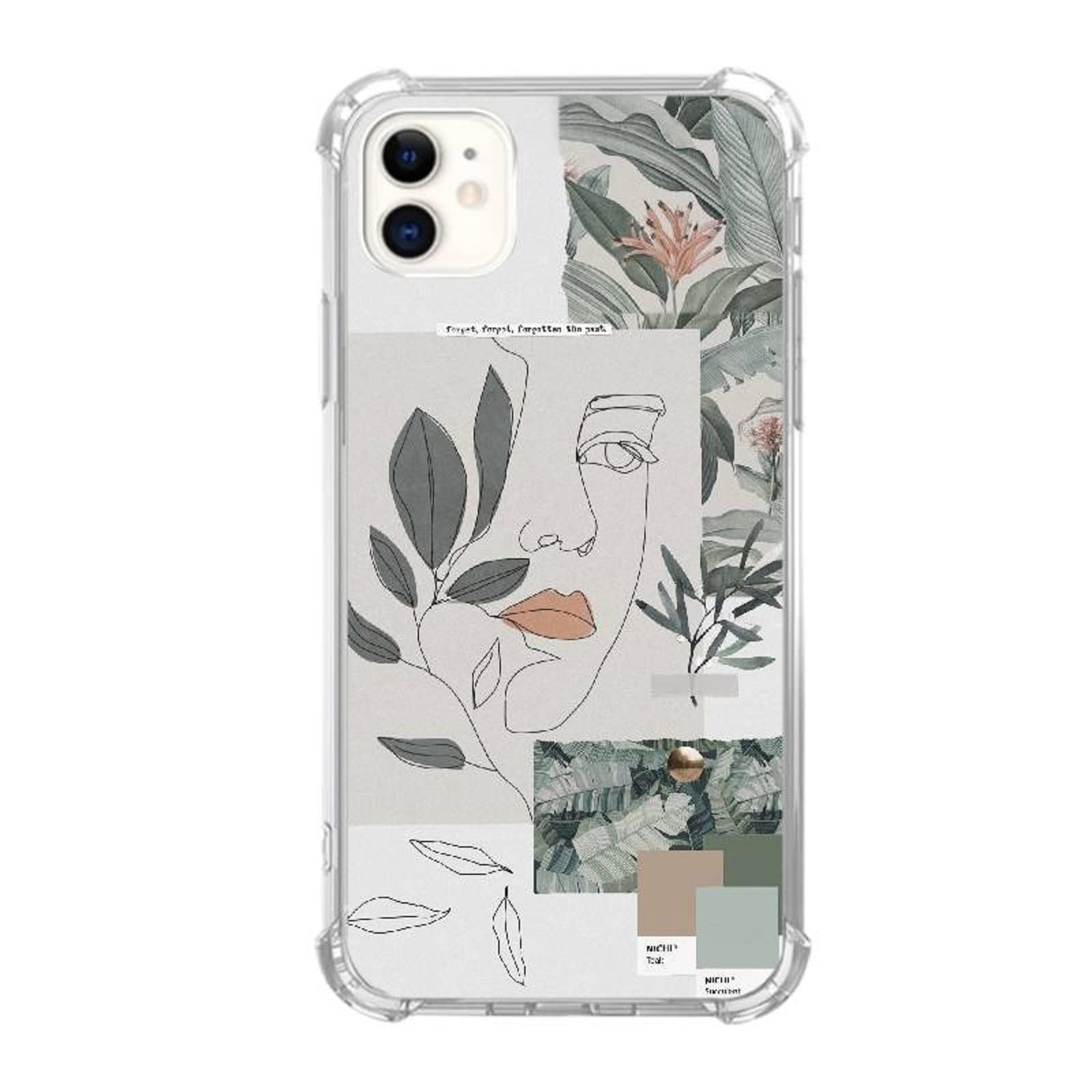 Jaexzpoe Green Aesthetic iPhone 11 Case - Slim Shockproof TPU Bumper Protective Cover with Stylish Pattern | Perfect for Daily Use, Travel & Outdoor Activities
