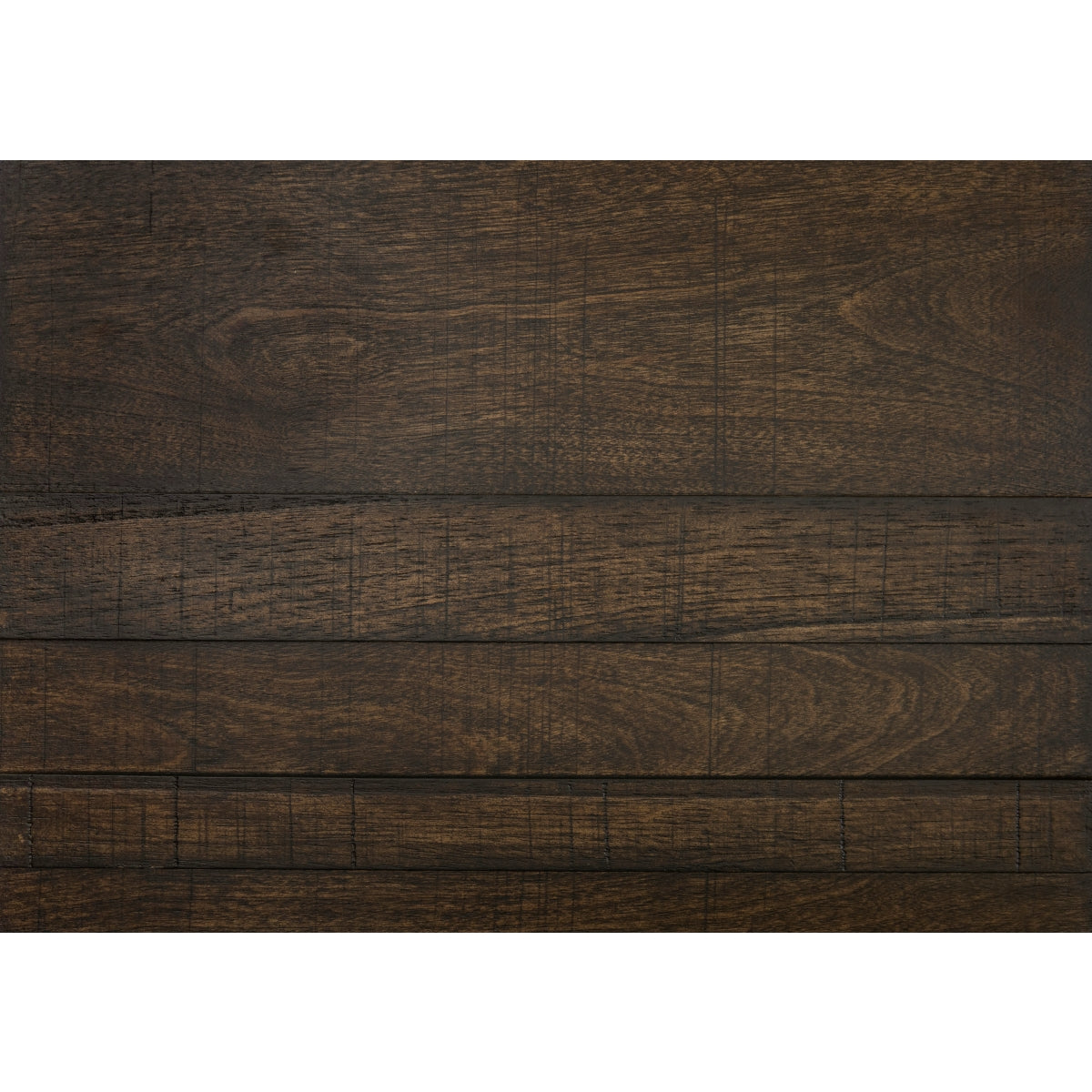 Dark Brown Birch Veneer 5-Drawer Chest with Flat Black Pulls - Stylish Storage for Bedroom, Living Room, or Office Organization