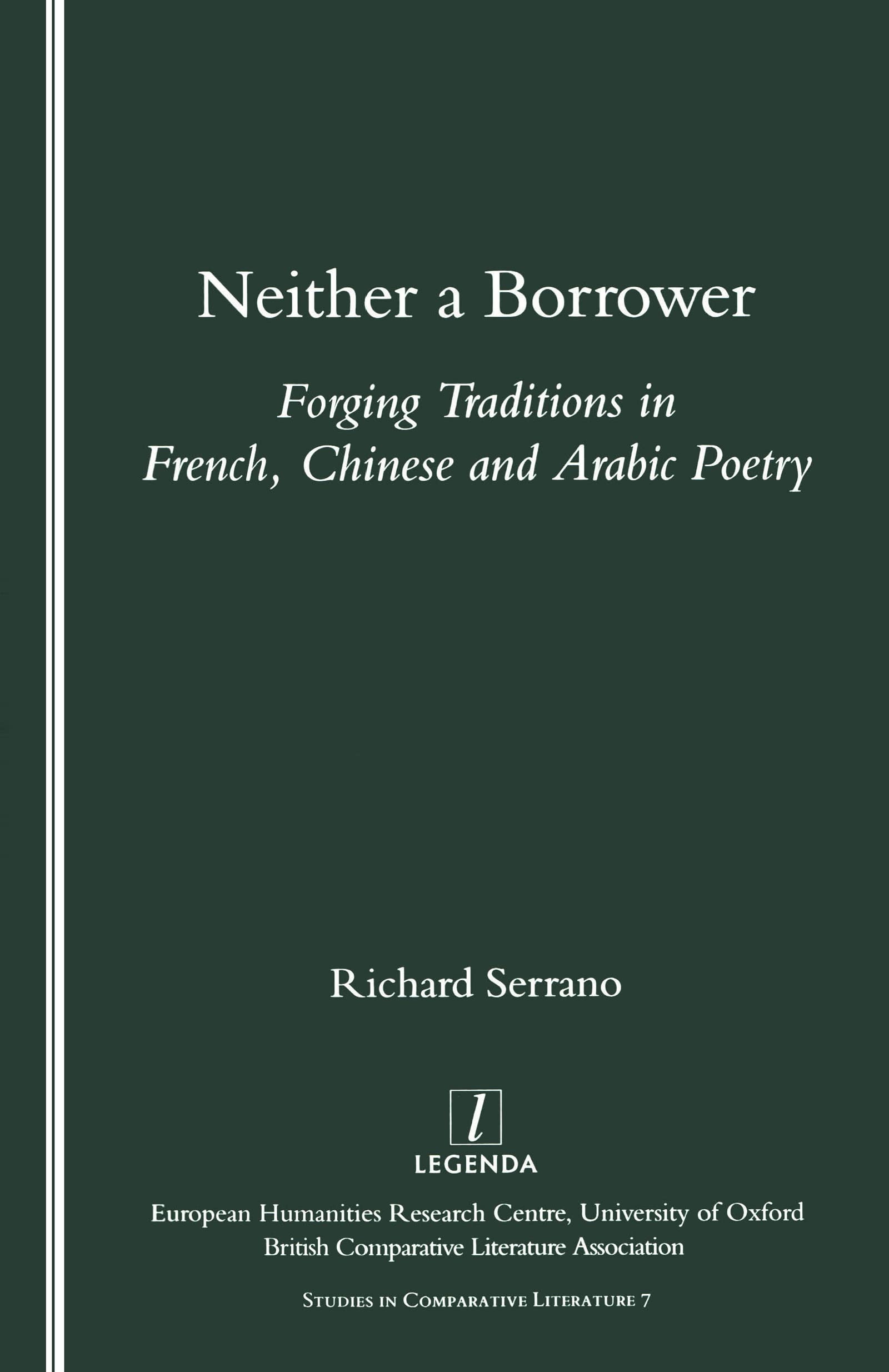 Neither a Borrower: Traditions in French, Chinese & Arabic Poetry - Comparative Literature Study | Academic Research, Literary Analysis & Cultural Studies