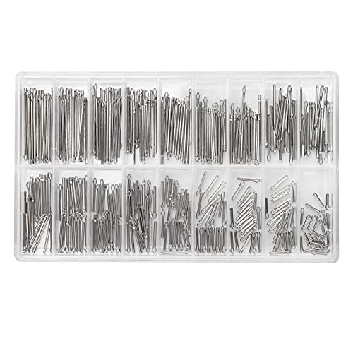 360Pcs Watch Spring Bars & Strap Link Pins - Stainless Steel Watch Split Pins, Screws & Cotter Pins for Watchband Repair | Professional Watch Repair Kit for Jewelers & Watch Shops | Perfect for Watch Maintenance, DIY Repairs & Accessory Replacement