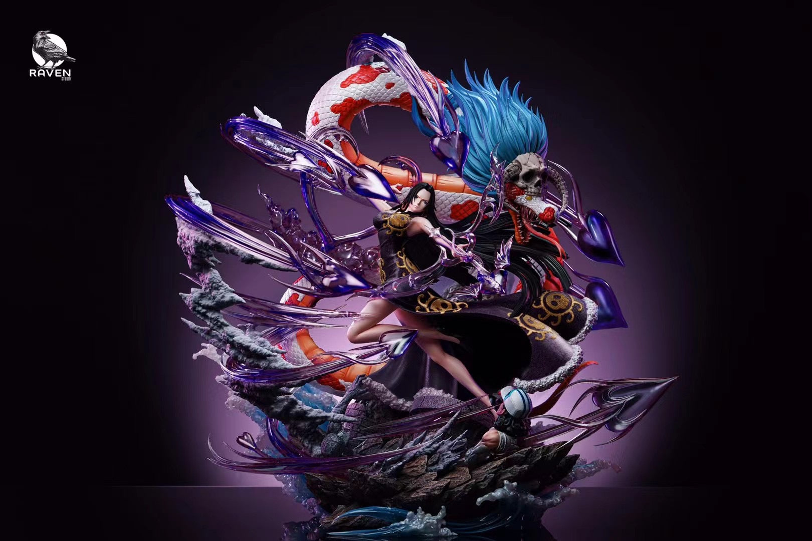 Raven Studio Boa Hancock One Piece Anime Figure - Premium Collectible Statue for Anime Fans, Home Decor, and Gift Giving