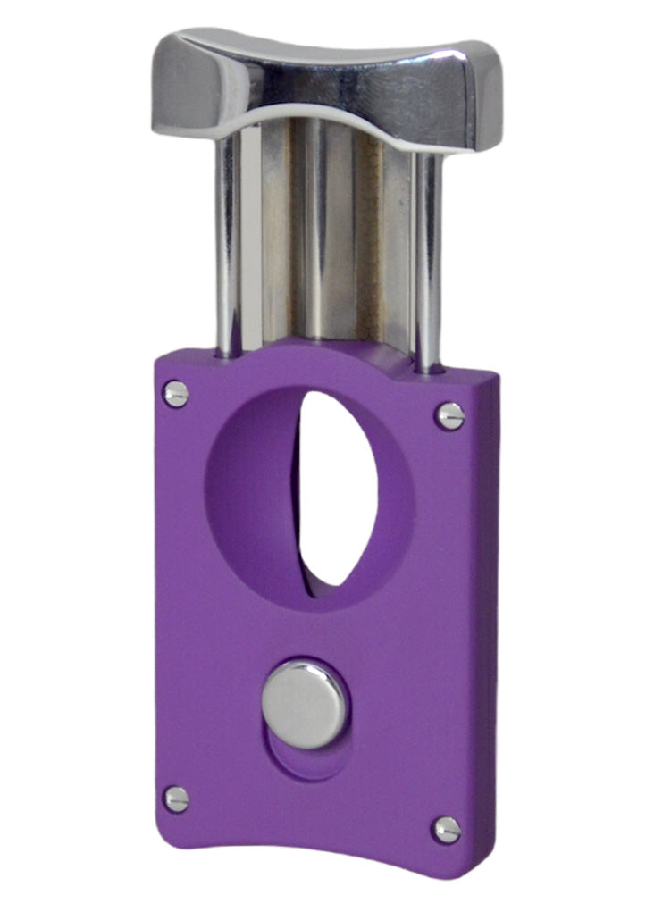 Premium Caseti Wedge V Cigar Cutter - Purple | Sharp Stainless Steel Blade for Perfect Cuts | Ideal for Cigar Lovers, Gifts & Special Occasions
