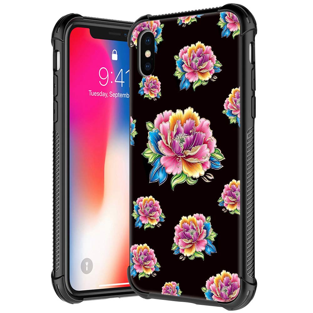 **Pink Floral iPhone XR Case for Women - Shockproof TPU Bumper Protective Cover (6.1 Inch) - Perfect for Everyday Use & Gift Giving**