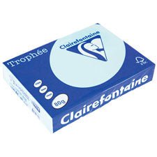 Premium A4 80gsm Pastel Blue Trophee Paper - 500 Sheets Pack for Office, School, Crafting & Scrapbooking Projects