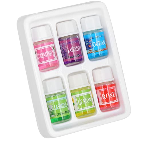 **6-Piece Aromatherapy Essential Oil Set - Lavender, Eucalyptus & More for Relaxation, Stress Relief & Better Sleep | Water-Soluble for Humidifiers & Diffusers (18ml Each) | Perfect for Home Spa, Yoga & Bedtime**