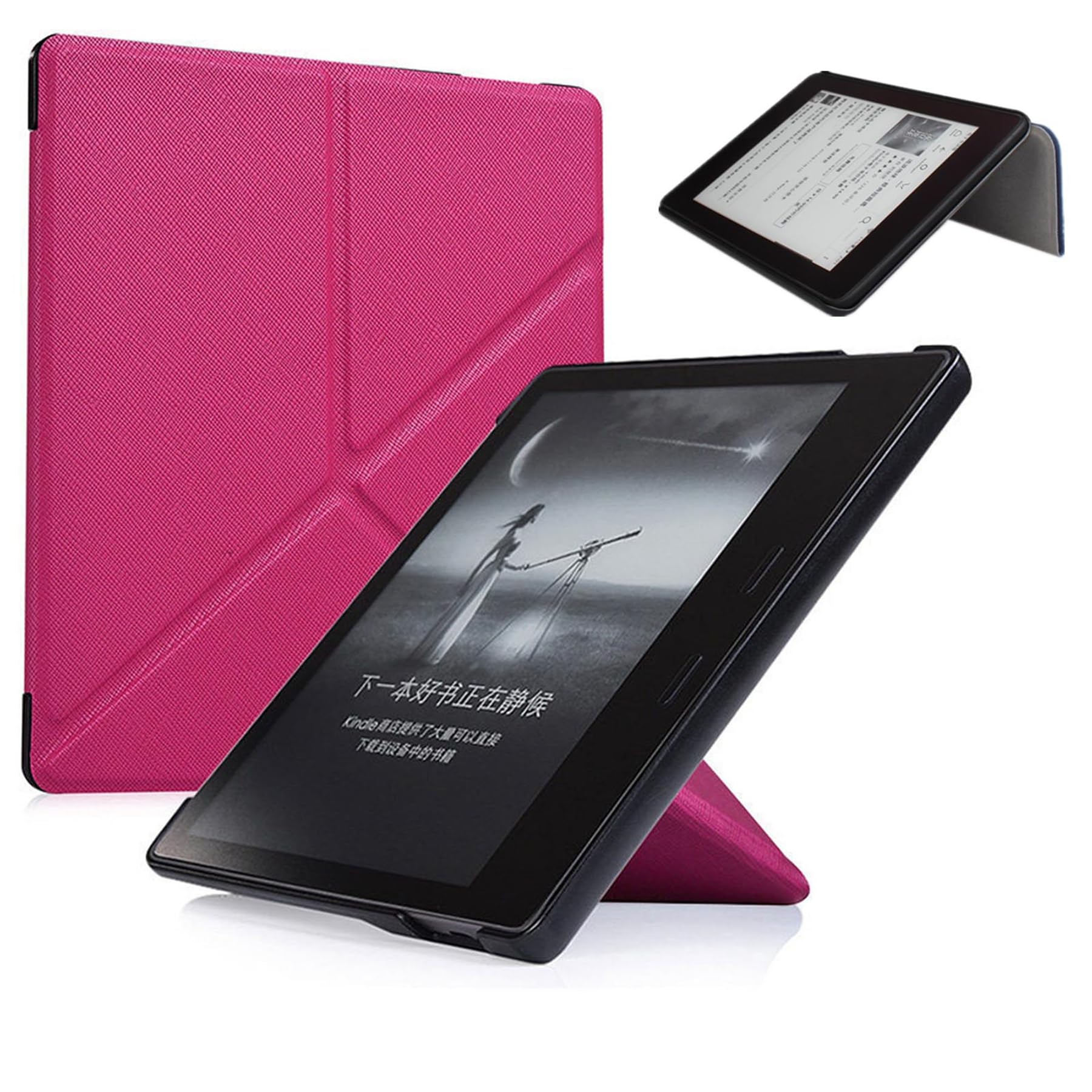Premium PU Leather Smart Cover for Kindle Oasis 7