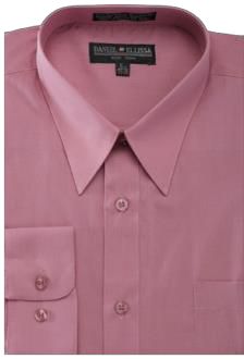 Daniel Ellissa DS3001 Convertible Cuff Basic Dress Shirt in Rose - Perfect for Business Meetings, Office Wear & Formal Occasions