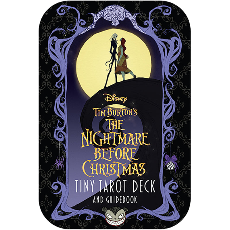 Nightmare Before Christmas Tiny Tarot Deck with Guidebook - Mini Gothic Fortune Telling Cards for Halloween, Christmas Gift & Collectibles