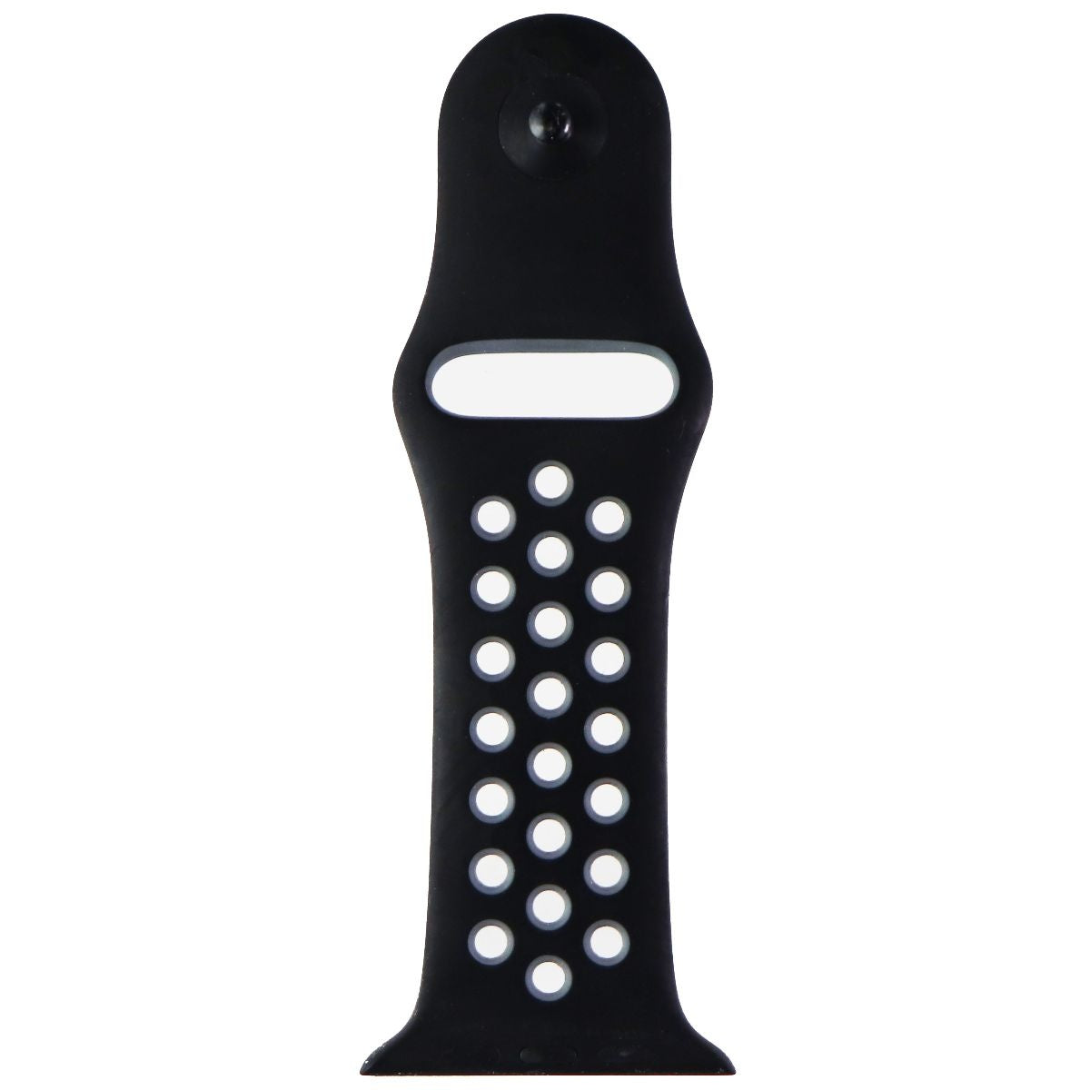 Apple Watch 42mm/44mm/45mm Nike Sport Band Replacement - Black & Cool Gray Strap for Workout, Running & Fitness Tracking