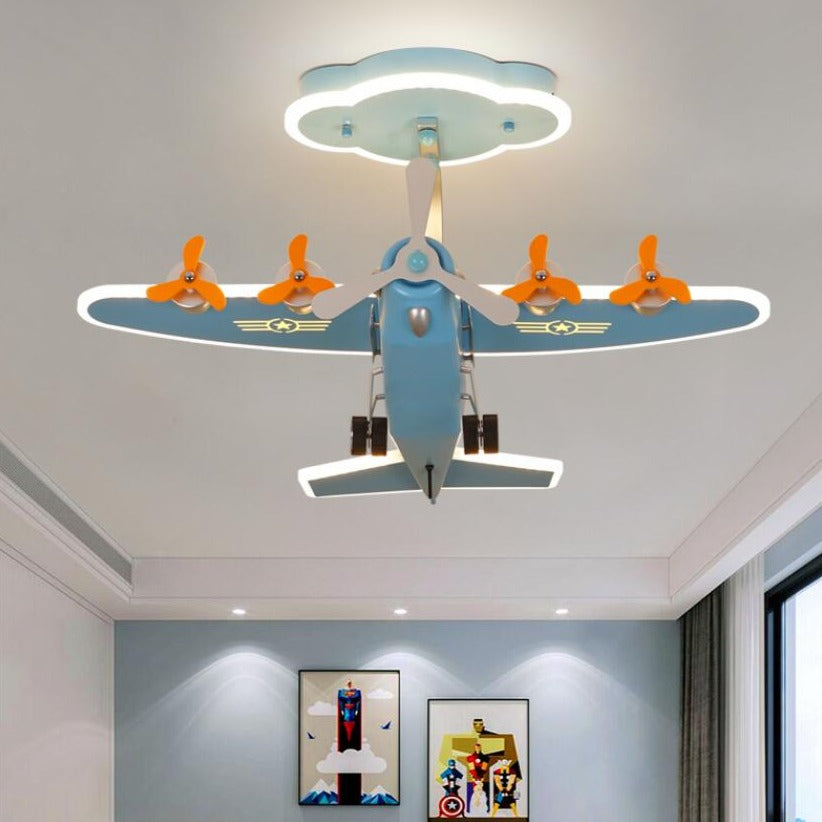 Air Force One Airplane Ceiling Light for Kids Room - LED Night Light for Children's Bedroom & Nursery Decor - Perfect for Themed Bedrooms & Playrooms