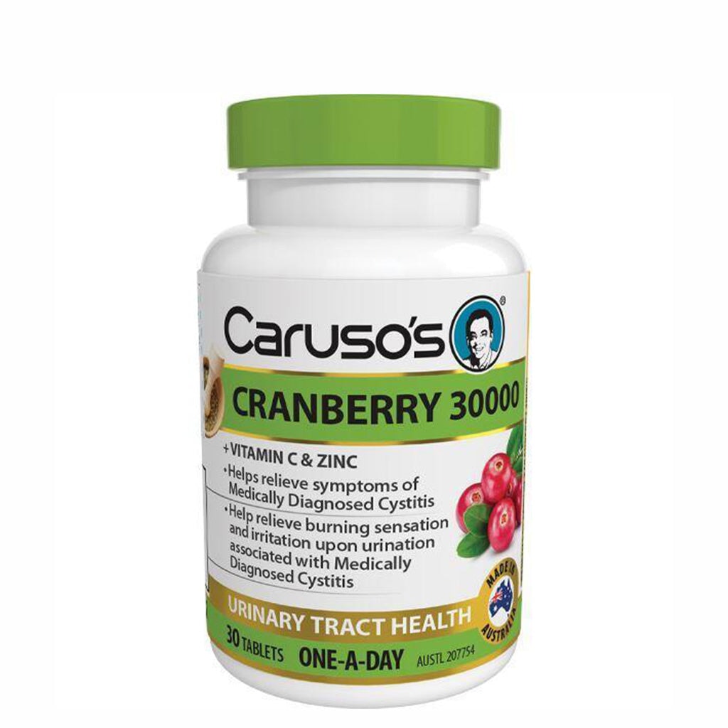 Caruso's Cranberry 30000mg One A Day Supplement - Supports Urinary Tract & Immune Health - Perfect for Daily Wellness Routine