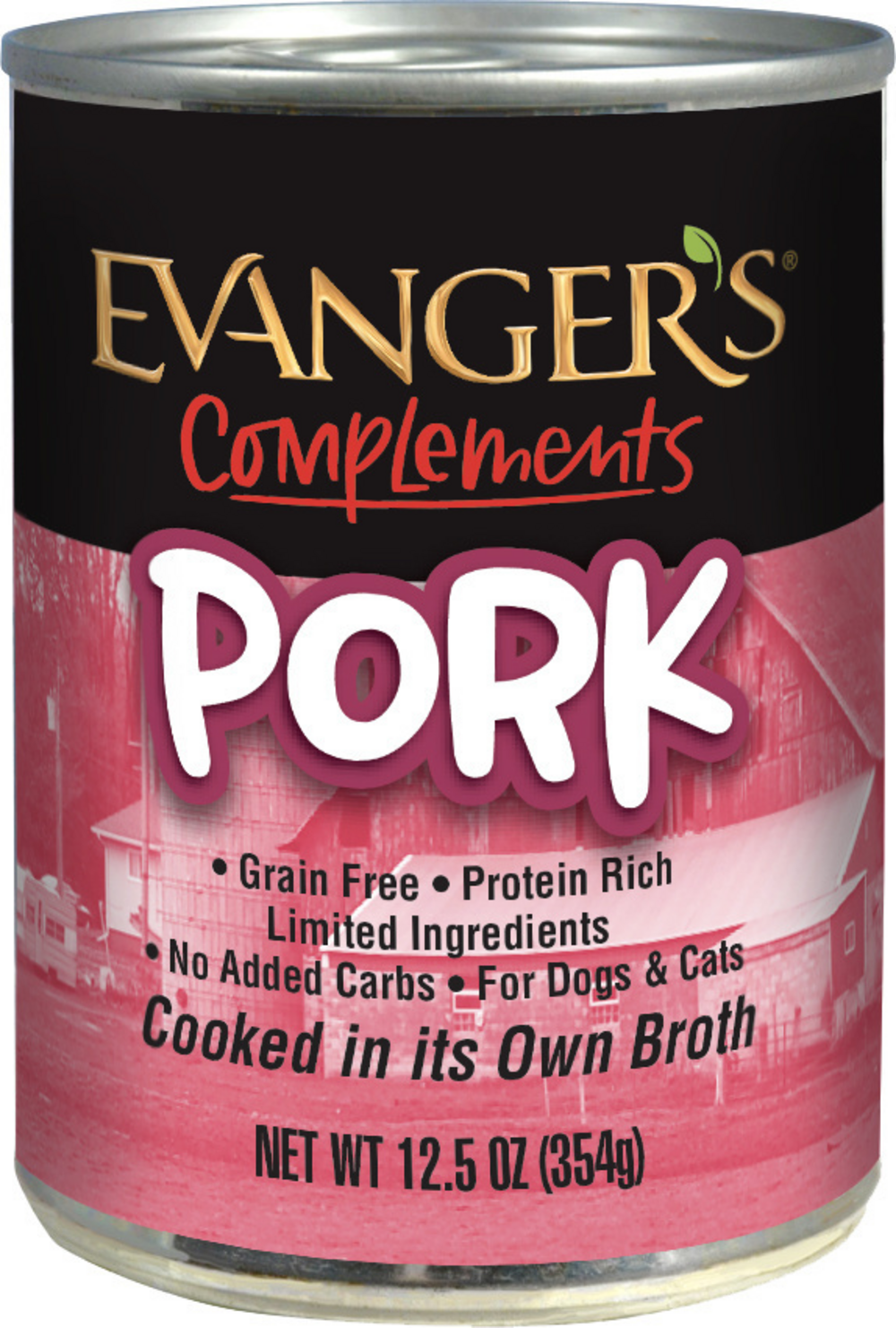 Evanger's Grain-Free Pork Canned Dog & Cat Food - High Protein, Natural Ingredients for Healthy Pets - Perfect for Mealtime, Travel & Emergency Preparedness