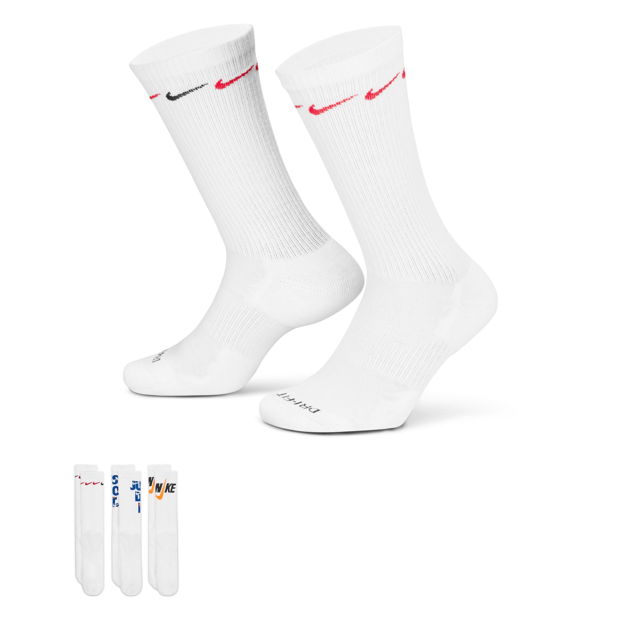 Everyday Plus Cushioned Crew Socks (3 Pairs) - Soft Comfortable Cotton Socks for Men & Women - Perfect for Work, Sports & Daily Wear