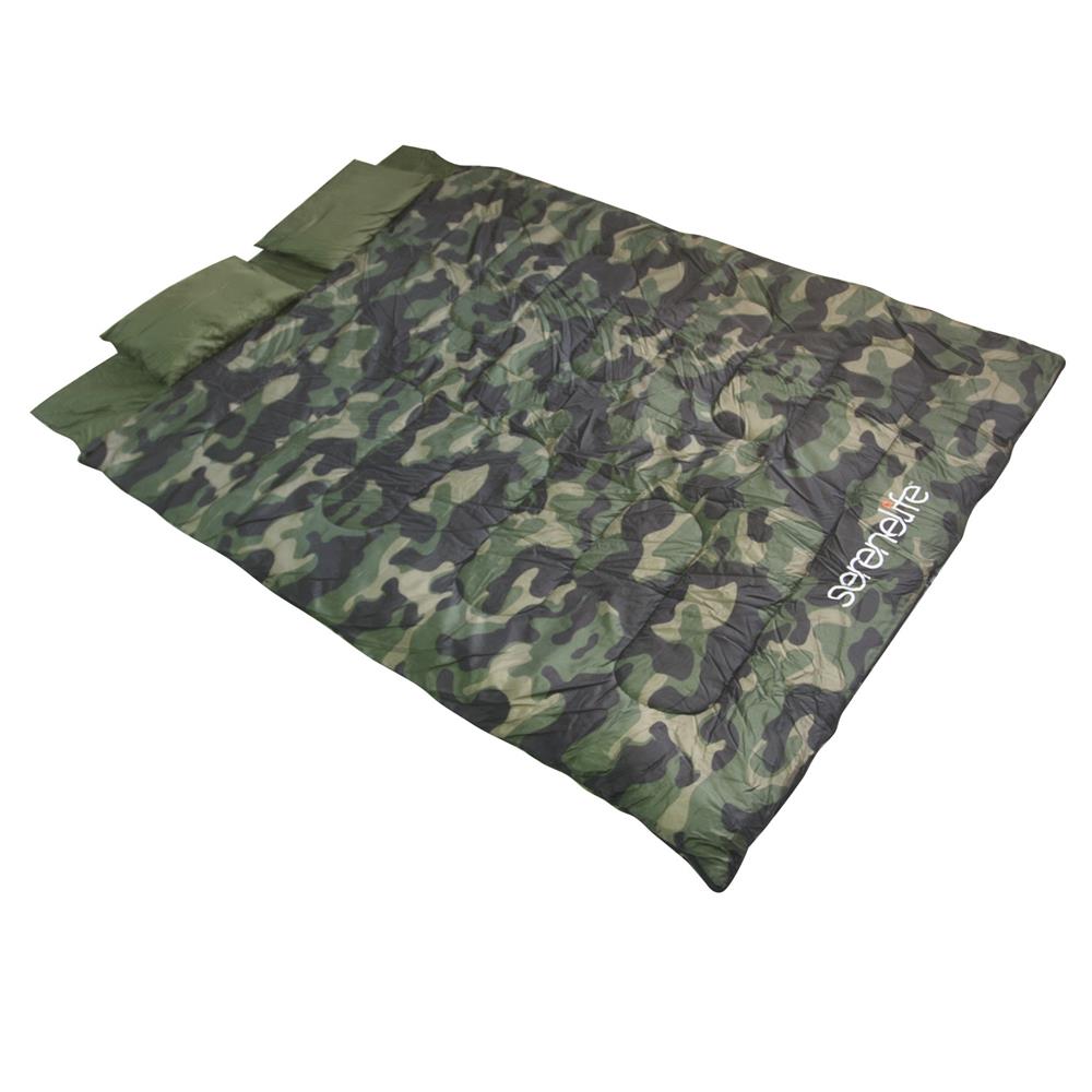 Double Sleeping Bag for Camping - 2 Person Warm & Waterproof Outdoor Sleeping Bag for Couples, Backpacking, Hiking - Lightweight & Compact for Easy Travel