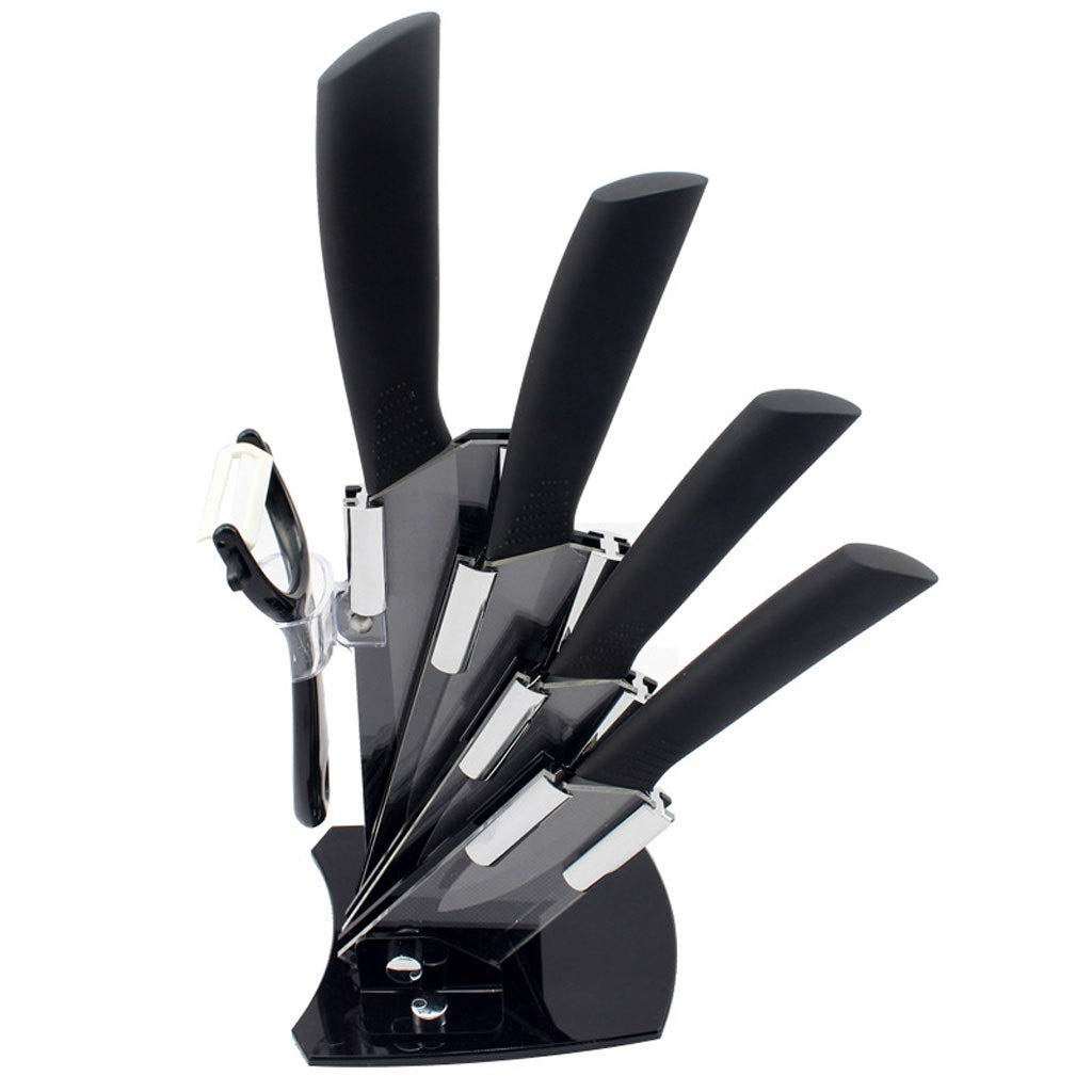 Universal 2-in-1 Kitchen Knife Holder & Tool Storage Rack with Peeler - Multifunctional Cutlery Stand Block for Knives & Kitchen Accessories - Perfect for Countertop Organization & Safe Knife Storage