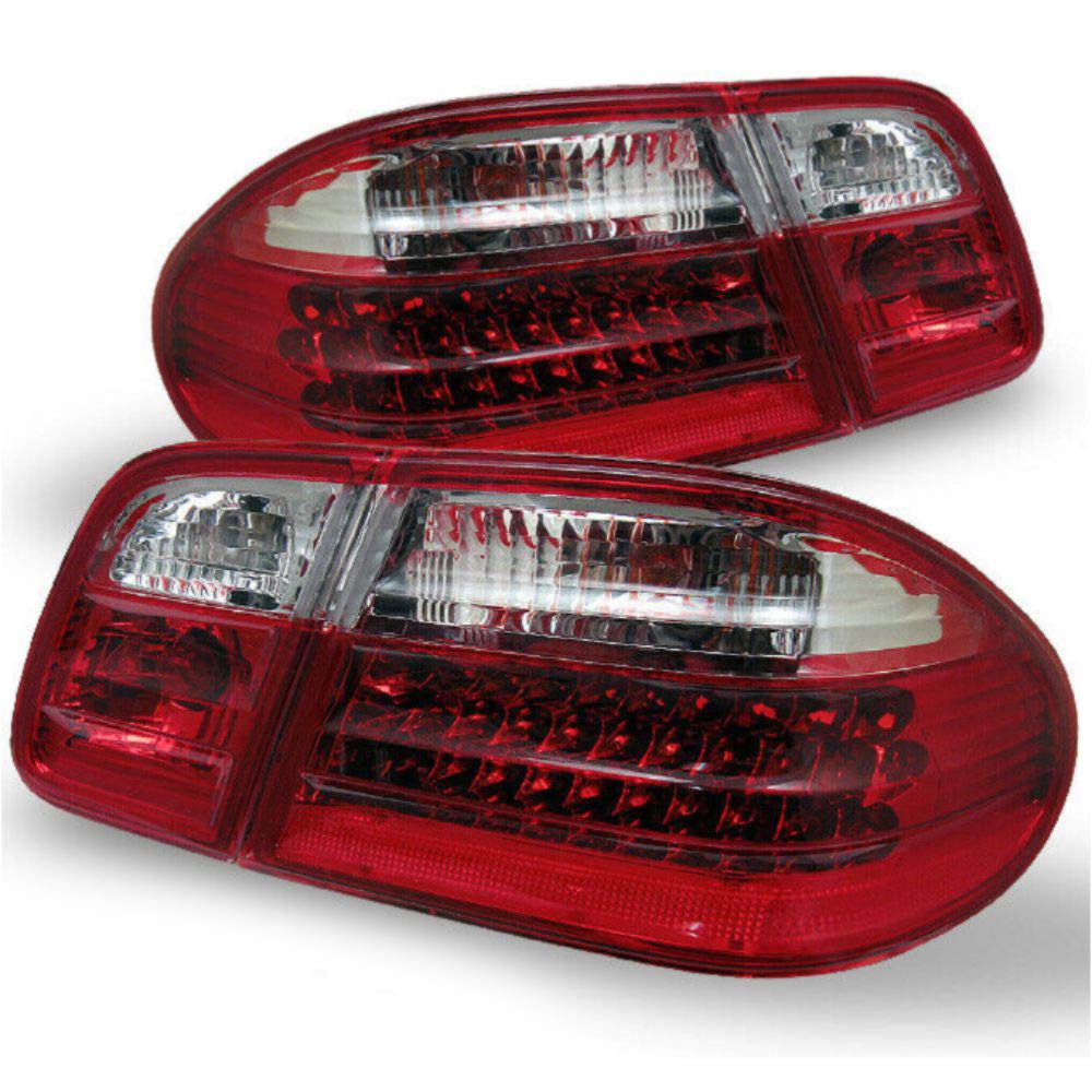 High-Performance Red Clear Full LED Tail Lights - Compatible with MB2805101, MB2804101, 2108204664, 2108204564, 2108203064, 2108202964 - Perfect for Car Upgrades & Nighttime Safety