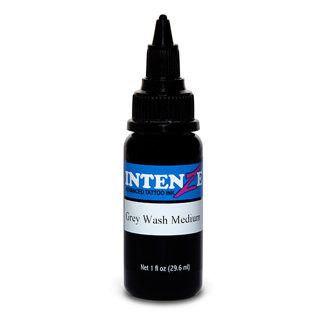 Intenze Tattoo Ink - Professional Gray Wash Medium for Tattoo Artists - Perfect for Shading and Realism Tattoos - Choose Your Size