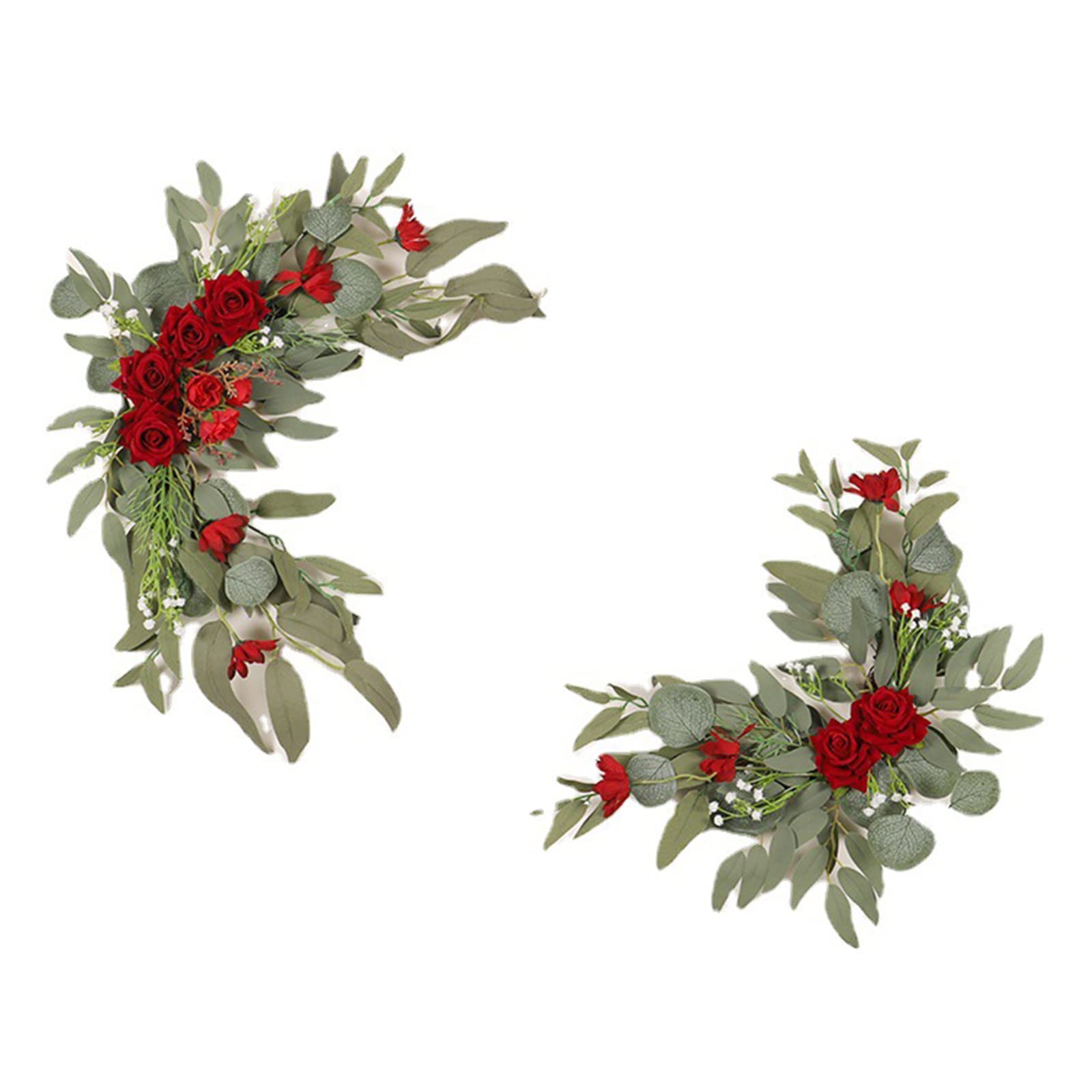 Algado 2 Pack Artificial Rose Flower Swag - Premium Wedding Arch Decor for Outdoor Ceremonies & Receptions - Perfect for Aisle Decor, Backdrop Arrangements & Romantic Event Styling