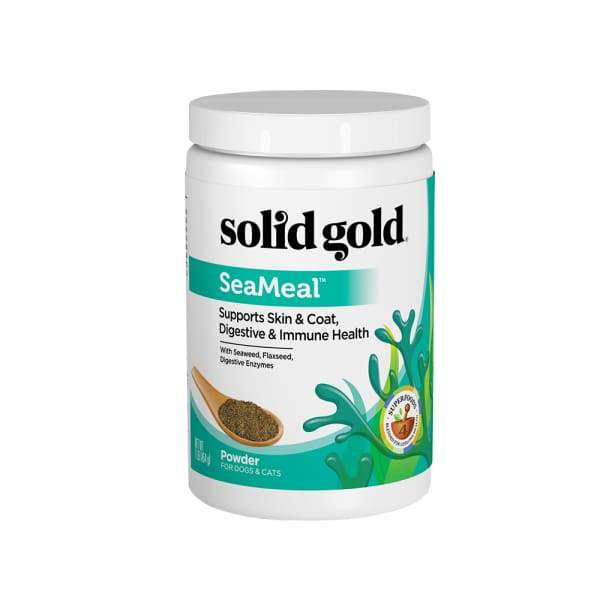 Premium Solid Gold Sea Meal Powder 1lb - Omega-Rich Supplement for Dogs & Cats - Supports Skin, Coat & Joint Health - Perfect for Daily Pet Nutrition & Wellness
