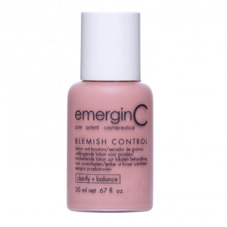 EmerginC Tinted Blemish Control Cream - Oil-Free Acne Treatment with Salicylic Acid for Clear Skin | Daily Use for Oily & Combination Skin Types