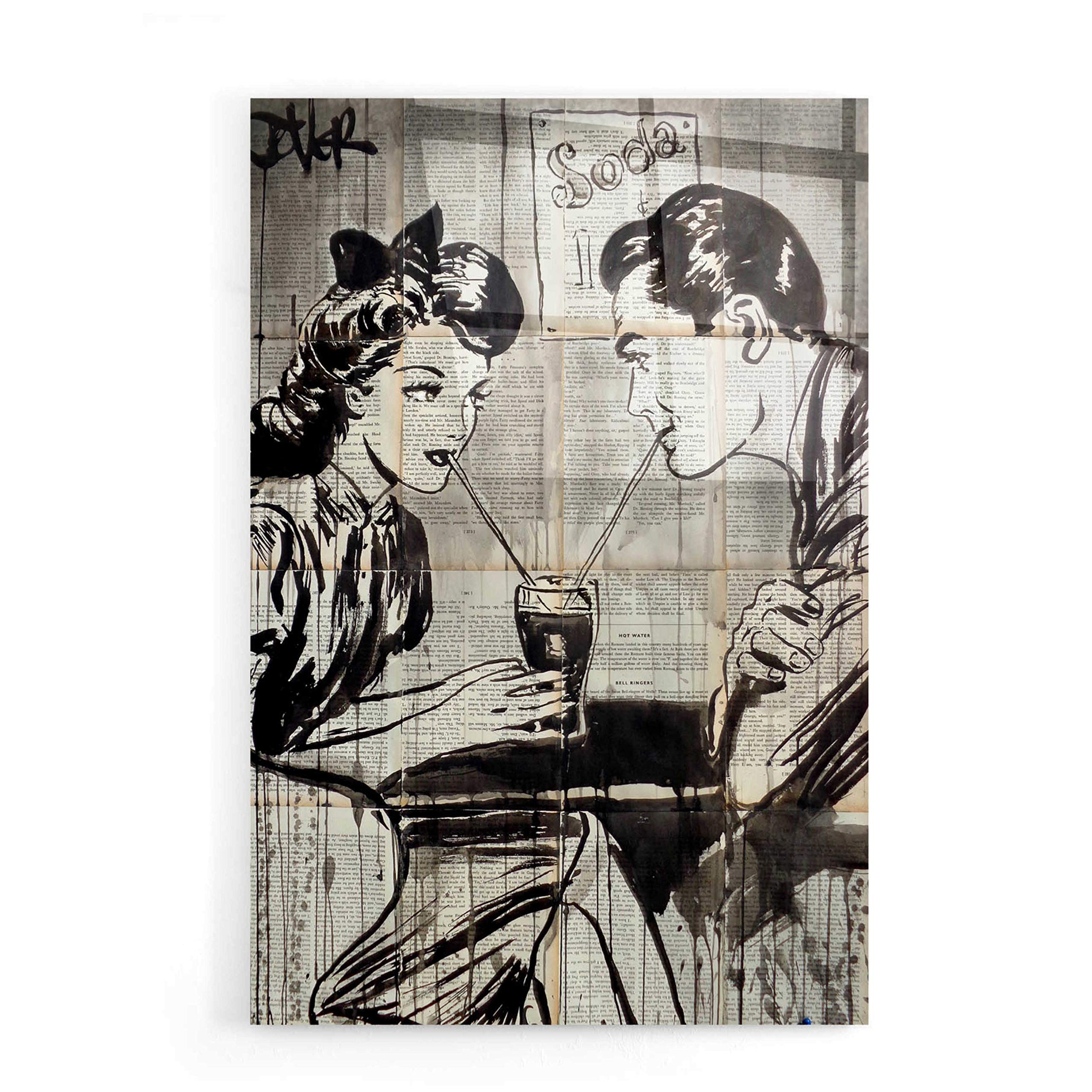 Epic 'Soda' Acrylic Glass Wall Art Print by Loui Jover - 16x24 Inches Modern Home Decor for Living Room, Bedroom & Office