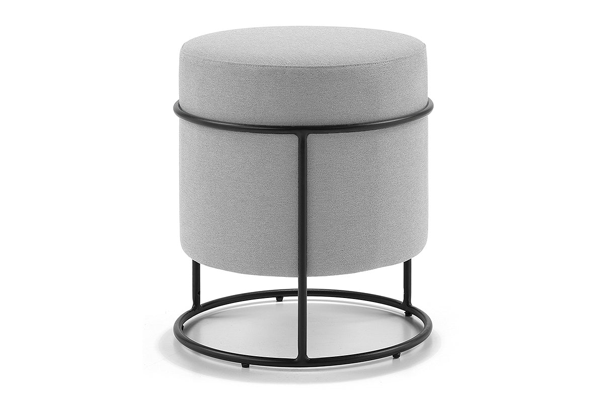 Round Storage Ottoman with Tufted Upholstery - Versatile Footrest, Coffee Table & Extra Seating for Living Room, Bedroom & Nursery