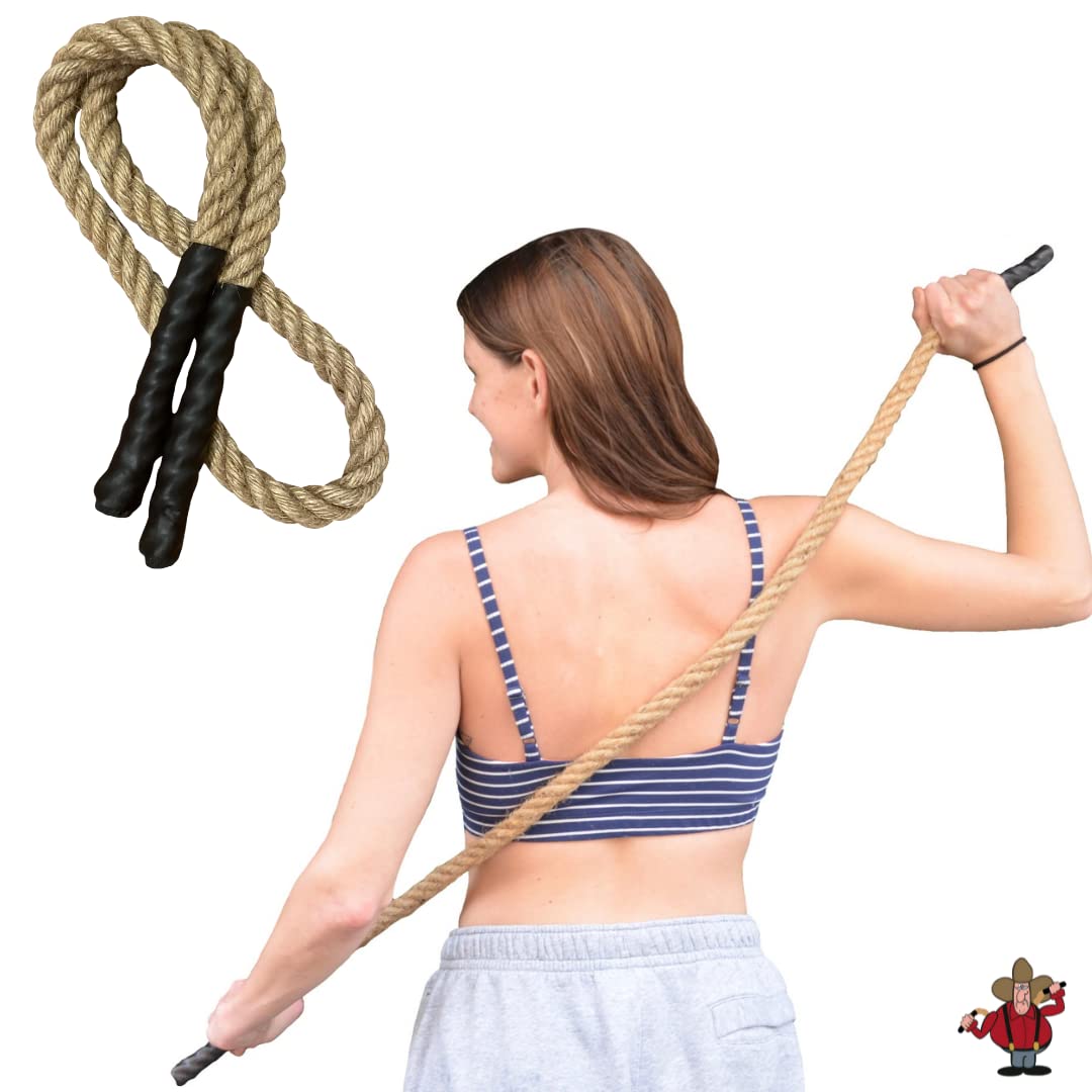 XXL Hillbilly Backscratcher - Premium Hemp Rope Back Scratcher for Itch Relief on Back, Neck, Head & Body | Perfect for Hard-to-Reach Spots & Relaxation at Home, Office or Travel