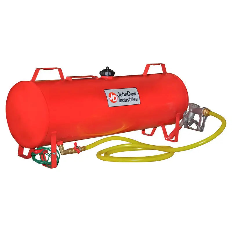 JohnDow 15 Gallon Mobile Fuel Station - Portable Gas & Diesel Fuel Tank with Pump - Ideal for Construction Sites, Farms & Emergency Power Backup