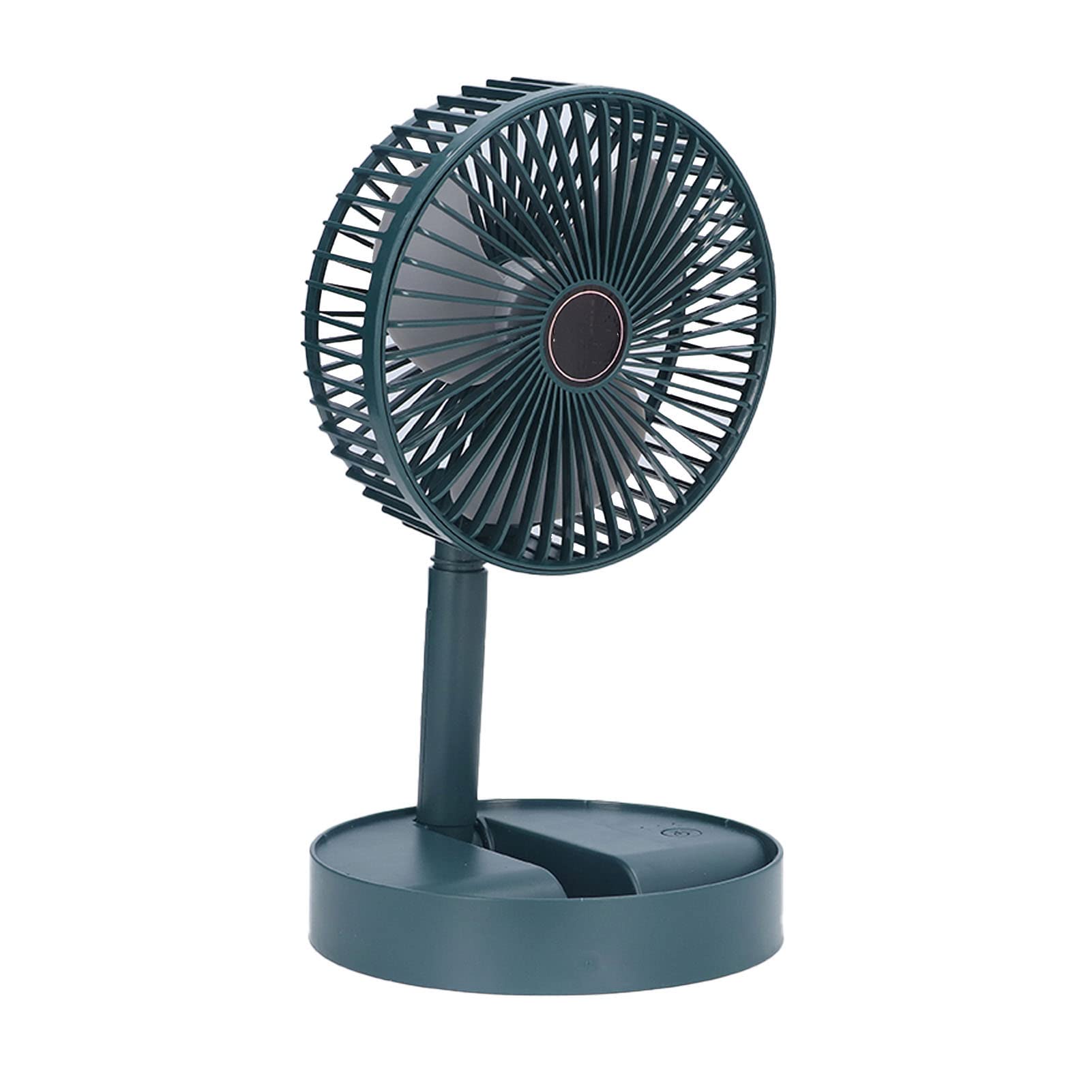Shanrya Rechargeable USB Desk Fan - Portable & Retractable, Quiet Cooling Fan for Office, Bedroom, Outdoor - Perfect for Travel, Camping & Home Use