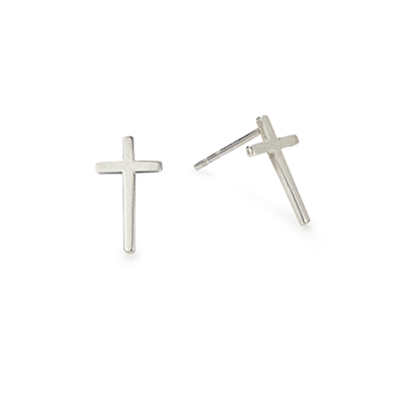 Cross Stud Earrings for Women - Hypoallergenic Stainless Steel Small Cross Earrings - Perfect for Everyday Wear, Gifts, and Religious Occasions