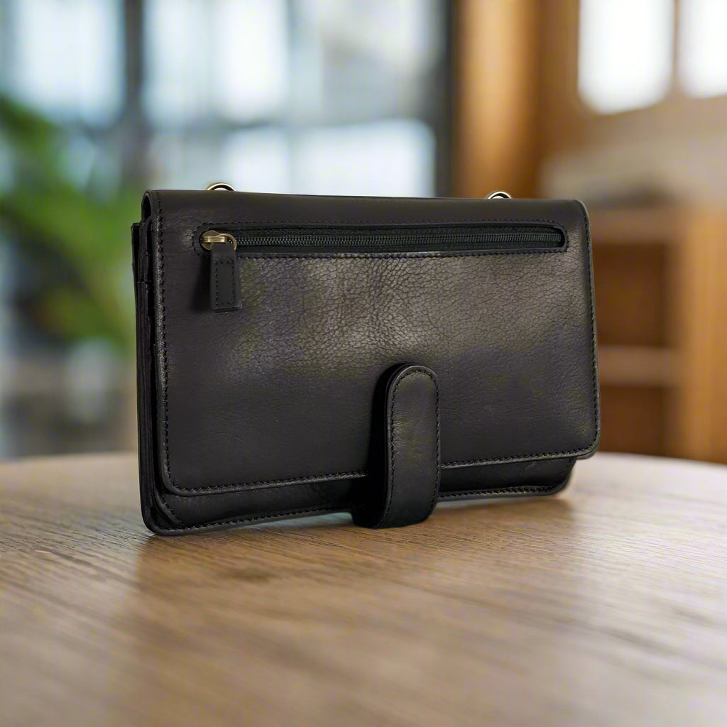 Derek Alexander Deluxe Leather Organizer Clutch Purse for Women - Premium Genuine Leather Wallet with Multiple Card Slots & Zipper Pocket - Perfect for Work, Travel, and Everyday Use