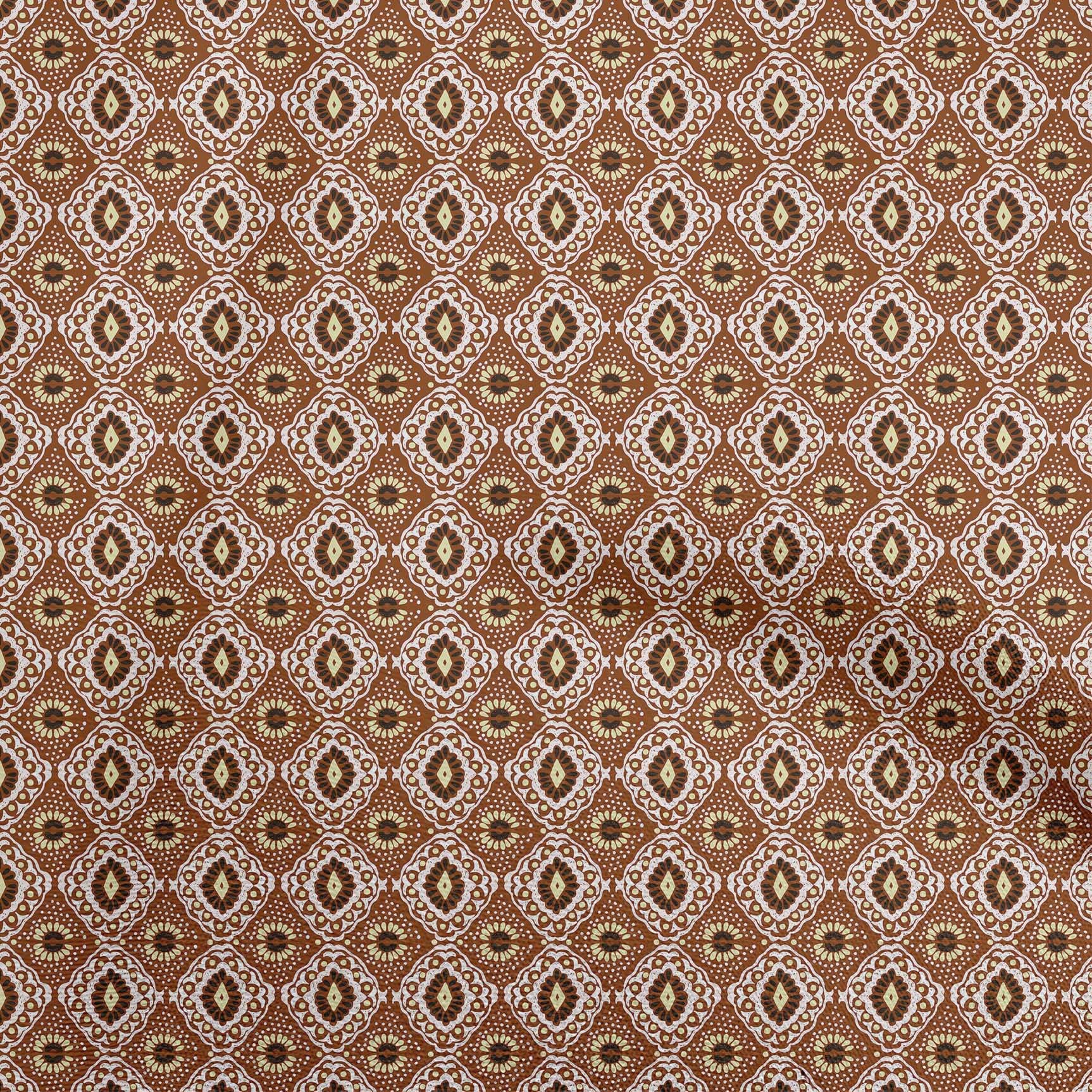 oneOone Silk Tabby Brown Abstract Printed Fabric by The Yard - 42 Inch Wide for DIY Clothing, Sewing & Home Decor Projects | Traditional Sewing Supplies for Dresses, Curtains & Crafts