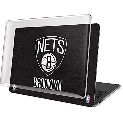 Official NBA Brooklyn Nets Distressed Design Skin & Case for MacBook Pro 13-inch M1 (2021) | Protective Cover for Work, School & Travel | Compatible with MacBook Pro 13in M1 2021 Model
